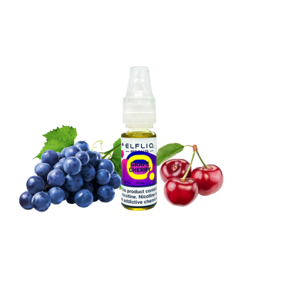 Жидкость Elfliq Grape Cherry (Виноград Вишня, 50 мг, 10 мл)