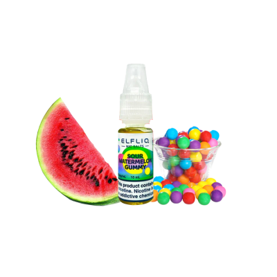 Жидкость Elfliq Sour Watermelon Gummy (Кислая Арбузная Жвачка, 50 мг, 10 мл)