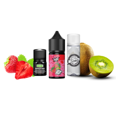 Набор для самозамеса Hype Kit Strawberry Kiwi (Клубника Киви, 50 мг, 30 мл)