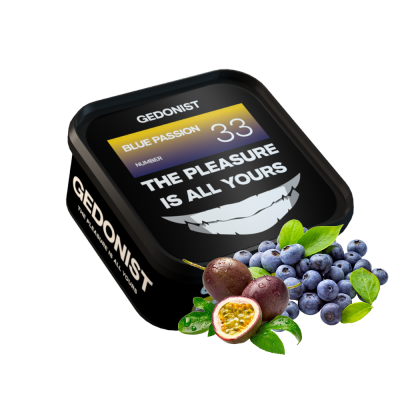 Табак Gedonist №33 Blue Passion (Блю Пешн, 200 г)