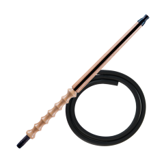 Мундштук для кальяна из дерева Karma Hookah Line Black + шланг Soft Touch (Чёрный)