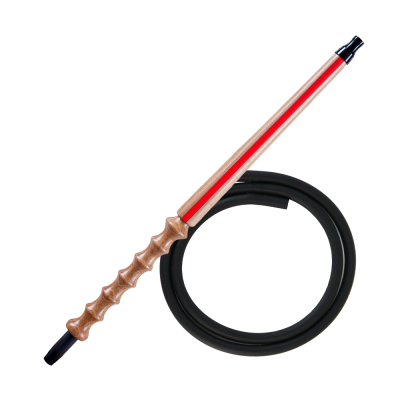 Мундштук для кальяна из дерева Karma Hookah Line Red + шланг Soft Touch (Красный)