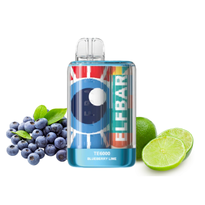 Elf Bar TE6000 Blueberry Lime (Черника Лайм) Одноразовый POD