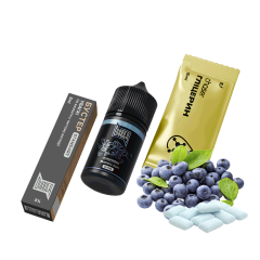 Набор для самозамеса Chaser Black Blueberry Gum limited (Черничная Жвачка, 50 мг, 30 мл)