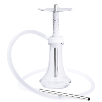 Кальян Embery MiniMONO 3.0 Silver Snow (белый, полный комплект)