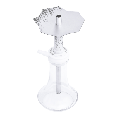 Кальян Embery MiniMONO 3.0 Silver Snow (белый, полный комплект)