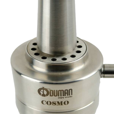 Кальян Oduman Cosmo Clear Glass Silver Body (Металлик, полный комплект)