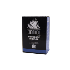 Кокосовый уголь для кальяна Cocoloco (1 кг, 72 шт, р25)