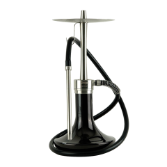 Кальян Oduman Infinity Black Glass Silver Body (Металлик, полный комплект)