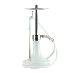 Кальян Oduman Infinity White Glass Silver Body (Металлик, полный комплект)