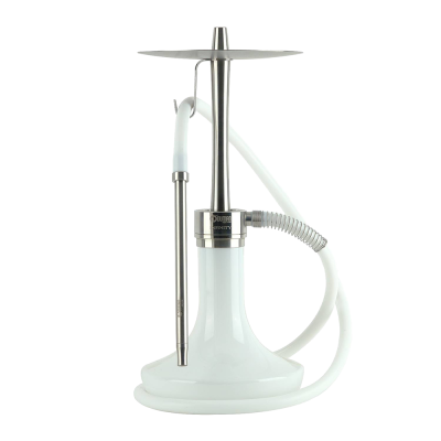 Кальян Oduman Infinity White Glass Silver Body (Металлик, полный комплект)