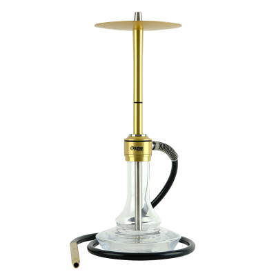 Кальян Oduman Nova Clear Glass Gold Body (Золотистый, полный комплект)