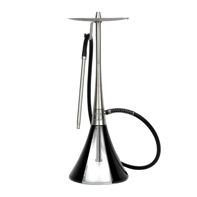 Кальян Oduman Orion Black Glass Silver Body (Металлик, полный комплект)