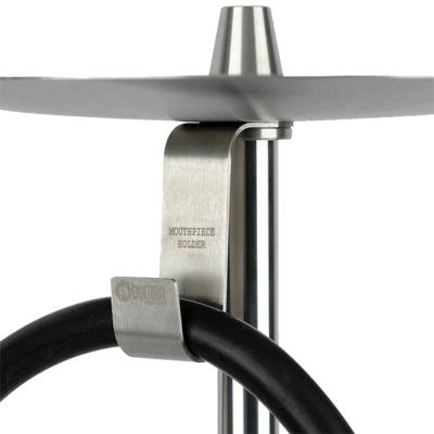 Кальян Oduman Orion Black Glass Silver Body (Металлик, полный комплект)