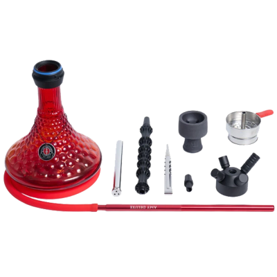 Кальян Amy Deluxe 072.01 PSMBK-RD (чорний, повний комплект)