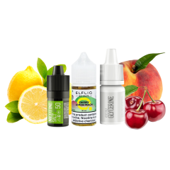 Набор для самозамеса Elfliq Cherry Lemon Peach (Вишня Лимон Персик, 50 мг, 30 мл)