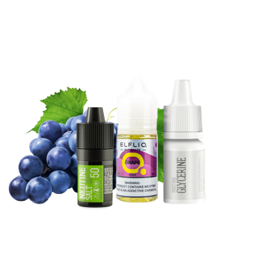 Набор для самозамеса Elfliq Grape (Виноград, 50 мг, 30 мл)