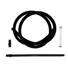 Мундштук для кальяна Yahya Soft Touch Black с силиконовым шлангом (Чёрный, v2)
