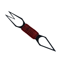 Шило-вилка Tenarat Black Red (Чёрный Красный)