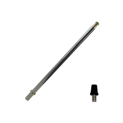 Мундштук для кальяна из нержавеющей стали Stick Silver/Gold с коннектором (Золотистый металлик)