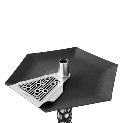 Кальян Embery Mono-H 4.0 Silver-Black (чёрно-серебристый, полный комплект)