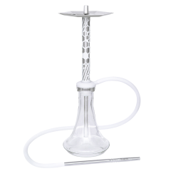 Кальян Embery Mono-H 4.0 Silver Snow (белый, полный комплект)