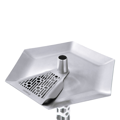 Кальян Embery Mono-H 4.0 Silver Snow (белый, полный комплект)