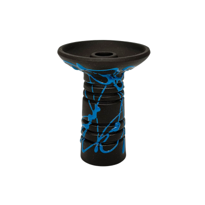 Глиняная чаша Gusto Bowls Alien Black Glaze Black Blue (синяя поливка)