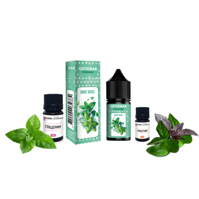 Набор для самозамеса Octobar Fresh & Sour Mint Basil (Мята Базилик, 50 мг, 10 мл)
