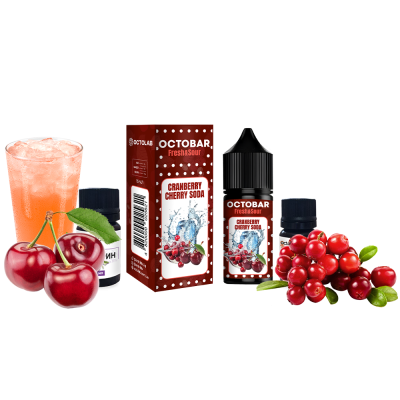 Набор для самозамеса Octobar Fresh & Sour Cranberry Cherry Soda (Клюква Вишня Сода, 50 мг, 30 мл)