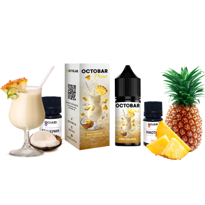 Набор для самозамеса Octobar Prime HARD Pina Colada (Пина Колада, 65 мг, 30 мл)