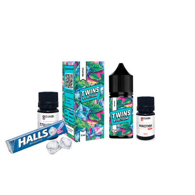 Набор для самозамеса Twins HARD Menthol (Ментол, 65 мг, 30 мл)