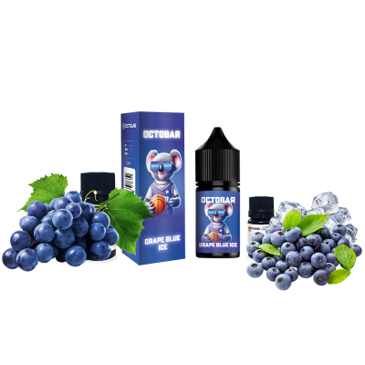 Набор для самозамеса Octobar NFT Grape Blue Ice (Виноград Лёд, 50 мг, 10 мл)