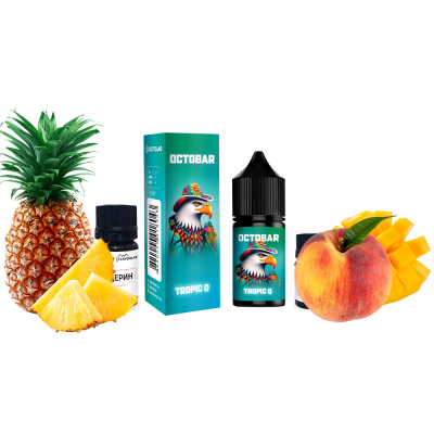 Набор для самозамеса Octobar NFT Tropic Q (Ананас Манго Персик, 50 мг, 10 мл)