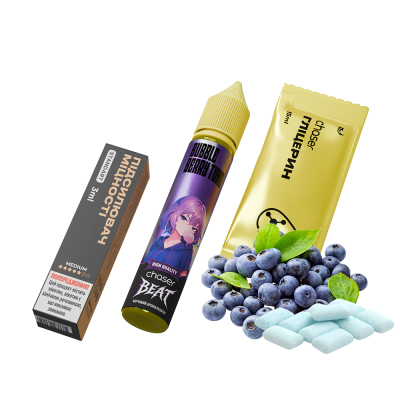 Набор для самозамеса Chaser Beat Bubble Berry Tune (Черничная Жвачка, 50 мг, 30 мл)