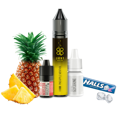 Набор для самозамеса Lucky Sour Pineapple Methol (Кислый Ананас Ментол, 65 мг, 30 мл)