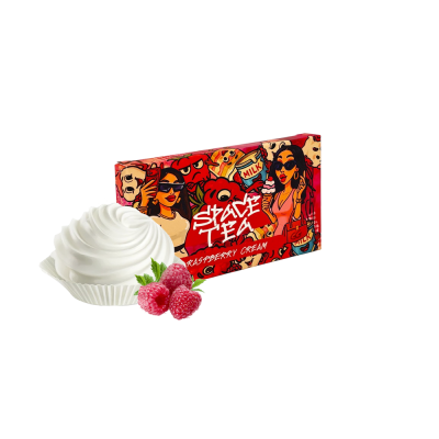Кальянная чайная смесь Space Tea Raspberry Cream (Малина Сливки, 40 г)