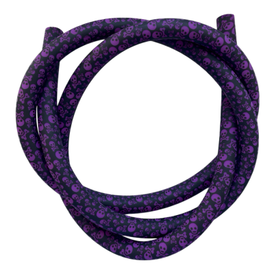 Силиконовый шланг для кальяна Skull Violet (Черепа Фиолетовый)