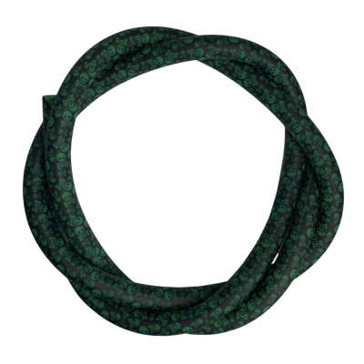 Силиконовый шланг для кальяна Skull Green (Черепа Зелёный)