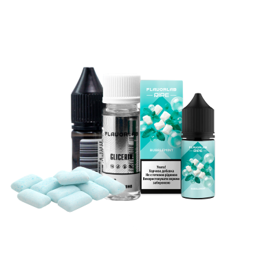 Набор для самозамеса жидкости Flavorlab Ripe Bubblemint (Баблминт, 50 мг, 30 мл)