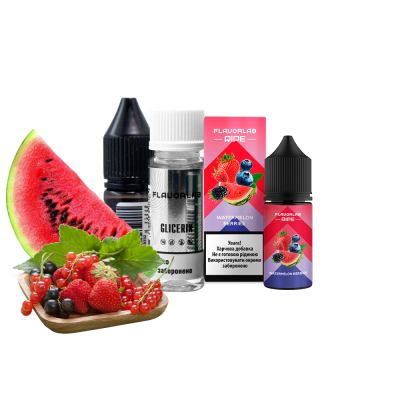 Набор для самозамеса жидкости Flavorlab Ripe Watermelon Berry (Арбуз Ягоды, 50 мг, 30 мл)