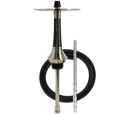 Кальян Totem Hookah Monolit Ultra Wood Black (чёрный, базовый комплект, стальной мундштук)