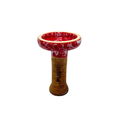 Глиняна чаша 2x2Hookah Flat Red (Червоний)