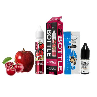 Набор для самозамеса In Bottle EVO Cherry Sour Apple (Вишня и кислое яблоко, 50 мг, 30 мл)