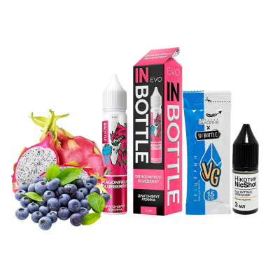 Набір для самозамішування In Bottle EVO Dragonfruit Blueberry (Драгонфрут та чорниця, 50 мг, 30 мл)