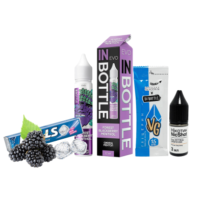 Набор для самозамеса In Bottle EVO Forest Blackberry Menthol (Лесная ежевика с ментолом, 50 мг, 30 мл)