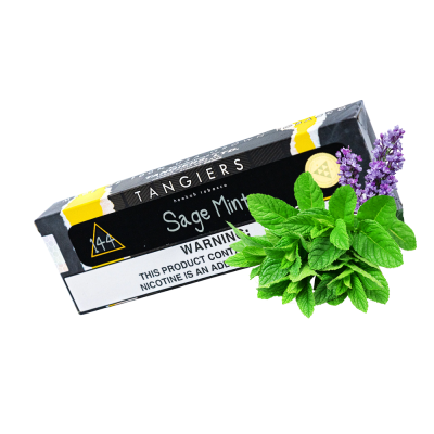 Табак Tangiers Noir №144 Sage Mint (Сейдж Минт, 100 г) Чёрная упаковка