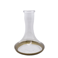 Колба для кальяна Craft Bottom Gold (Прозрачная с золотым дном)