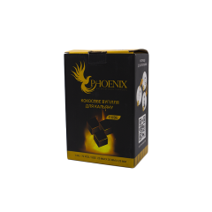 Кокосовый уголь для кальяна Phoenix (1 кг, 72 шт, р25)