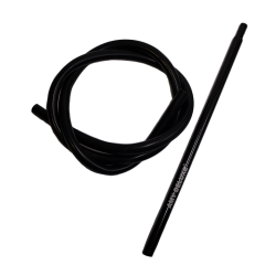 Мундштук для кальяна из алюминия Amy Classic с силиконовым шлангом (Чёрный)